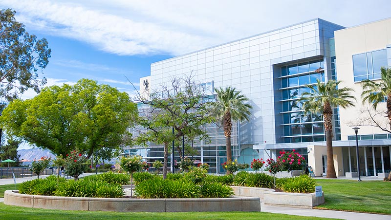 SAS building completed exterior as seen from across Coudures Plaza