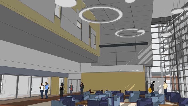 Render of SAS building interior