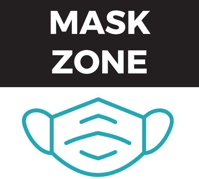 Mask Zone sign