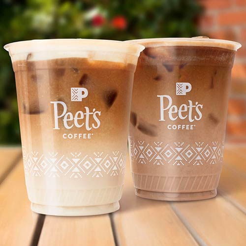 Two cups of Peet's Coffee