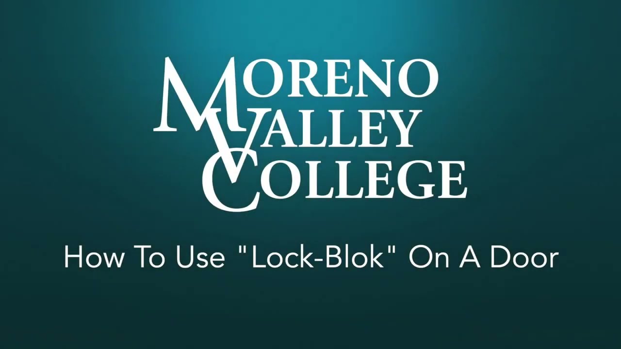 How to use Lock-Blok on a door video